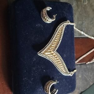 Necklace and earrings
